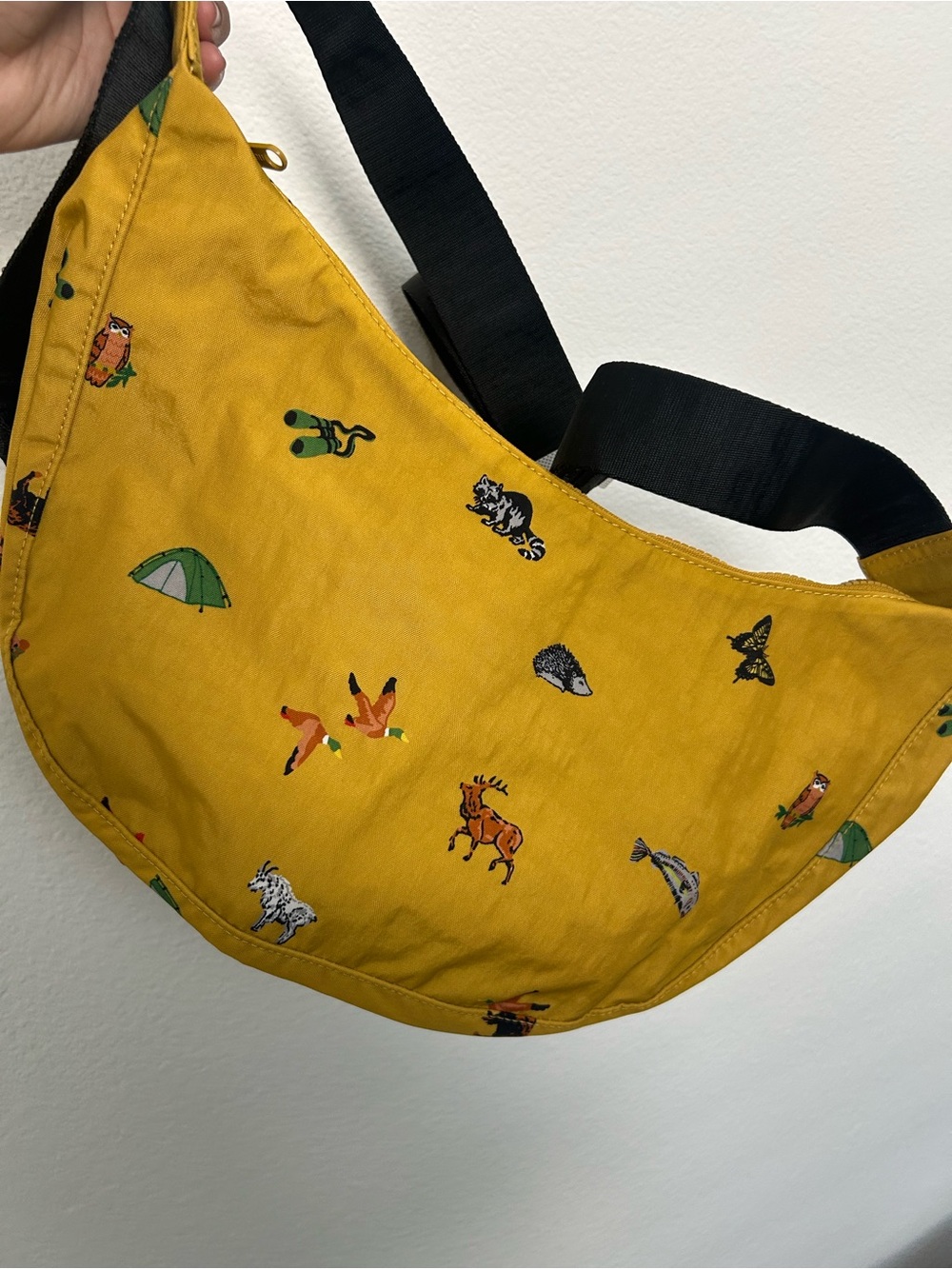 BAGGU x Parks Project Mustard Medium Crescent NWT